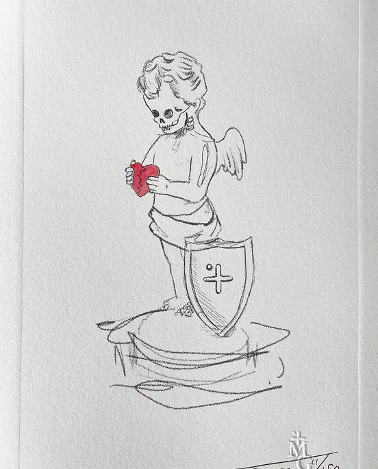 Anatomy of Cupid er et lite trykk av kunstner Magnus Gjøen.