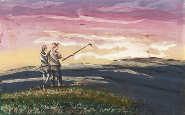 Golf i Solnedgang