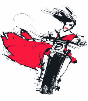 Biker in Red