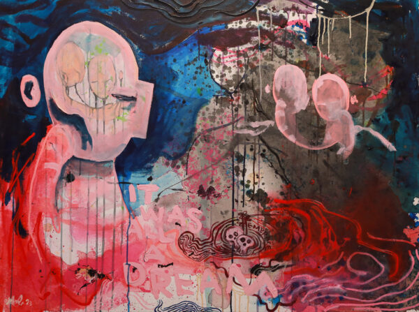 "It was All a Dream" er et originalt maleri på lerret av kunstner Ståle Gerhardsen.