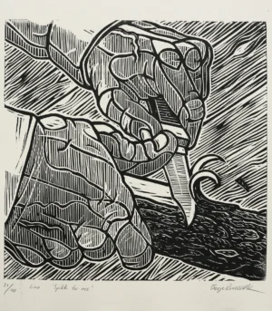 Spikk to me (lino)