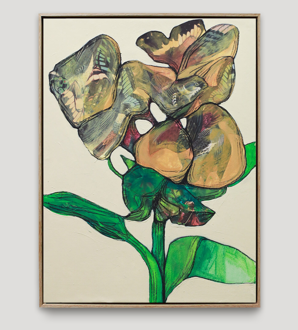 Originalt maleri på lerret av Luis Bivar - Herbarium. Kunst i ramme