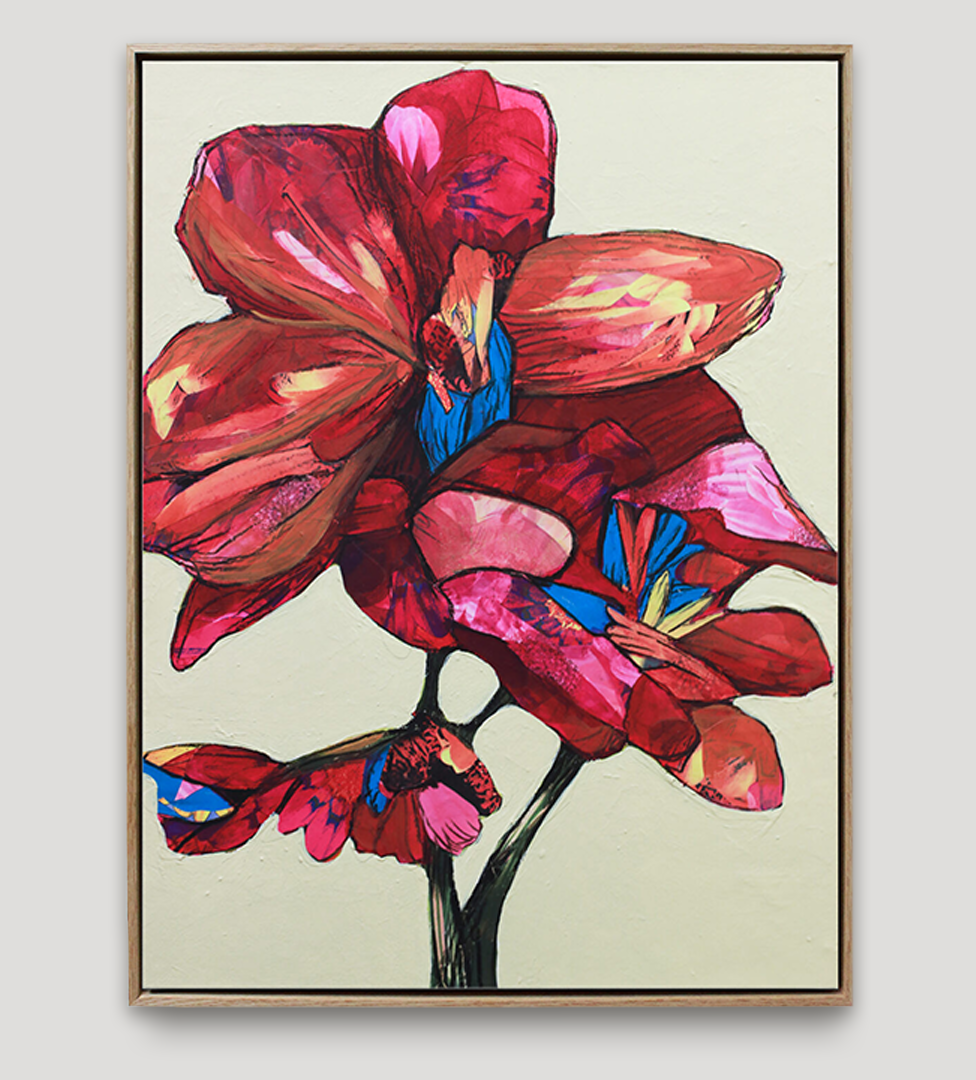 Originalt maleri på lerret av Luis Bivar - Herbarium. Kunst i ramme