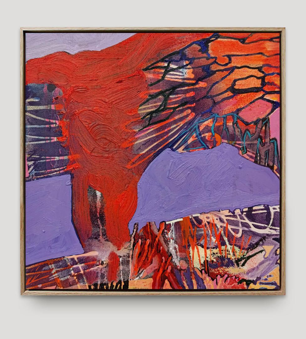 Originalt maleri på lerret av Manuel Portioli - T. Kunst i ramme