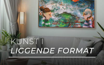 Kunst i liggende format – Perfekt over sofaen