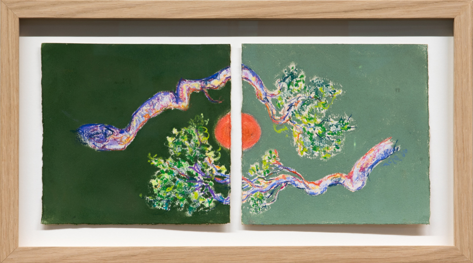 Bodil Drange- The Twins Forest edition - 41x19 i ramme
