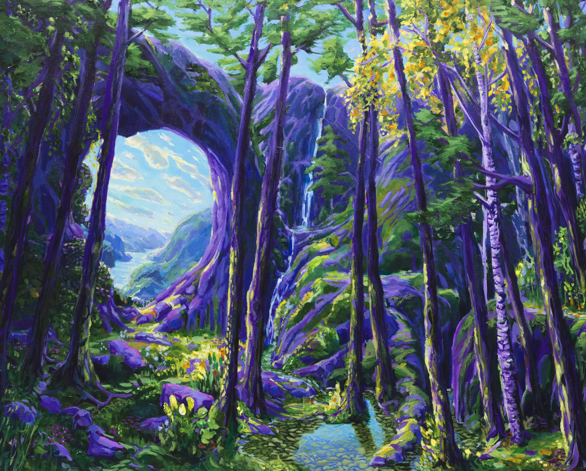 Sebastian Slotte- Fjelltåre 100x80 cm