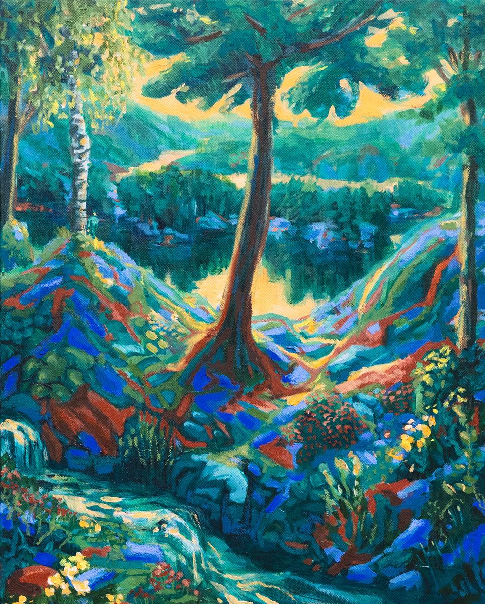 Sebastian Slotte- Sløret 40x50 cm